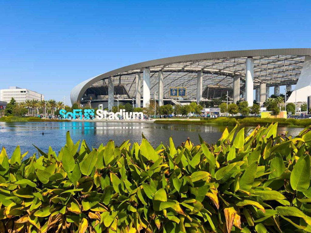 SoFi Stadium - home of the Rams and Chargers NFL teams.