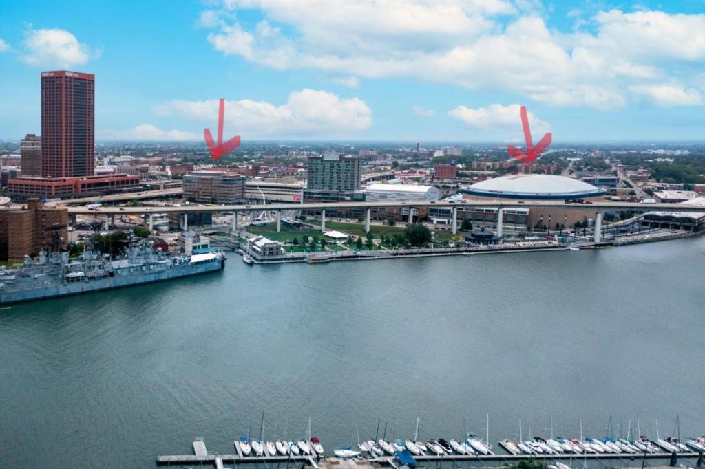 The Courtyard by Marriott Buffalo Downtown/Canalside is one of the closest hotels to keyBank Center in downtown Buffalo.